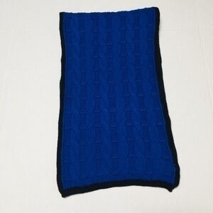 Talbots Blue and Black Scarf